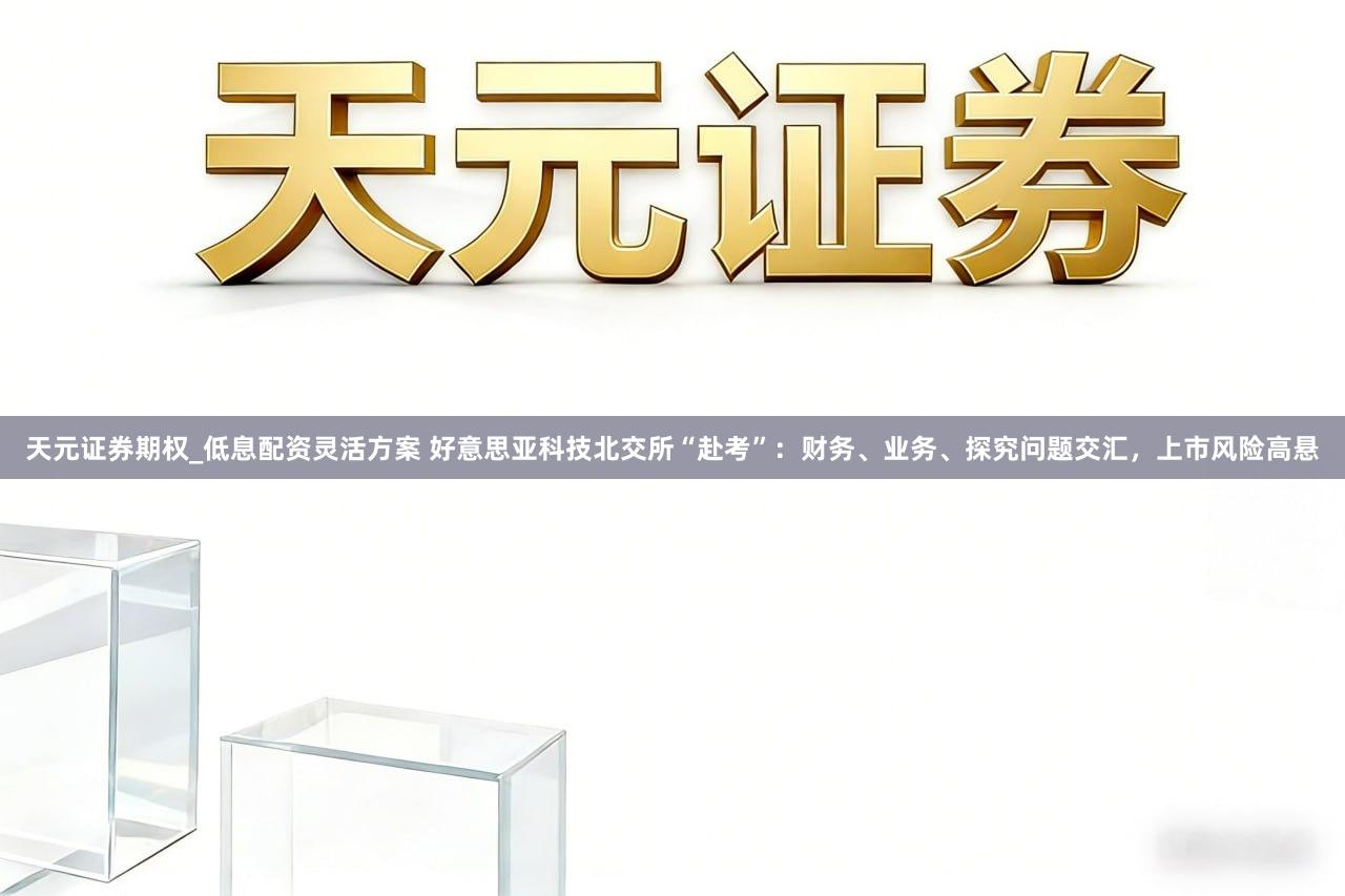 天元证券期权_低息配资灵活方案 好意思亚科技北交所“赴考”：财务、业务、探究问题交汇，上市风险高悬